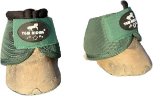 TGW RIDING 2520D Horse Bell Boots No-Turn Horse Bell Boots, Equine Ballistic Hoof Overreach Bell Boot, Pair