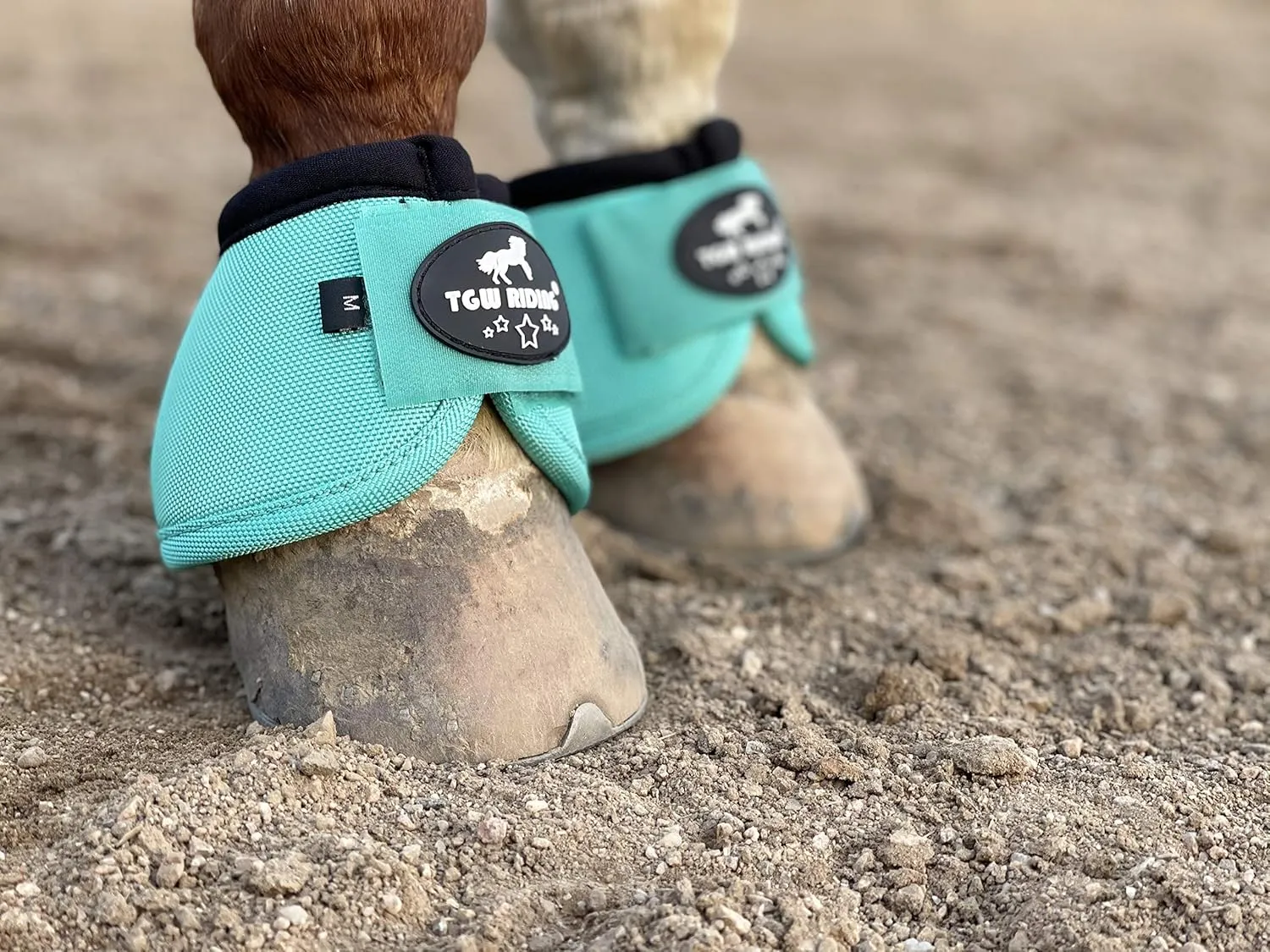 TGW RIDING 2520D Horse Bell Boots No-Turn Horse Bell Boots, Equine Ballistic Hoof Overreach Bell Boot, Pair