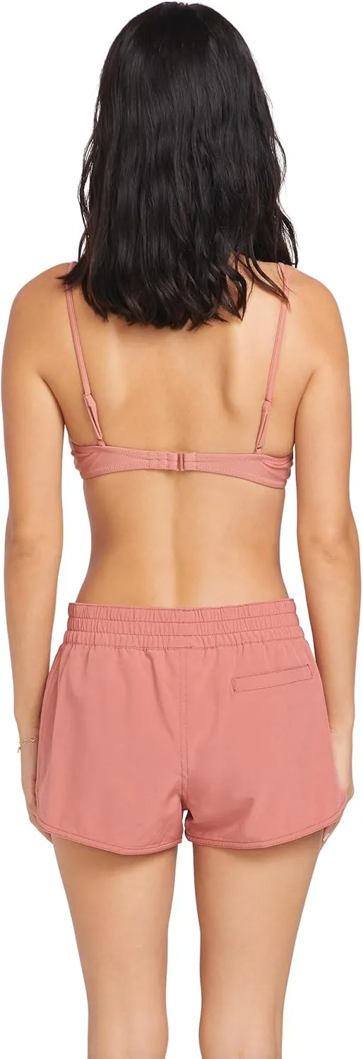 Volcom Women's Standard Simply Solid 2-inch Swim Surf Boardshort